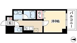 レガーロ 1Kの間取図画像