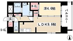 シェソワ東桜 1LDKの間取図画像