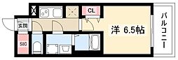 名古屋市北区杉栄町5丁目マンション 1Kの間取図画像