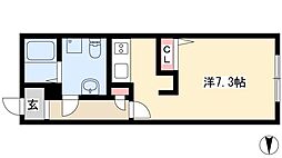 リアライズ名城公園 1Kの間取図画像