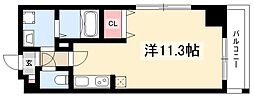 ミリオレビータ金山 ワンルームの間取図画像