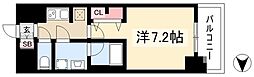エス・キュート丸の内 1Kの間取図画像