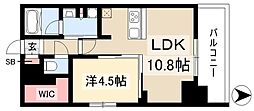 プレサンスロジェ丸の内CENTRALCASA 1LDKの間取図画像