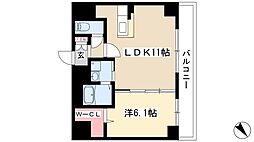 アースヒル東白壁 1LDKの間取図画像