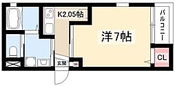 ESPRE中村公園 1Kの間取図画像