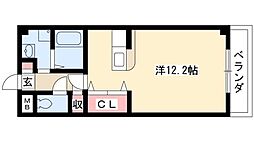 アヴァンセヒロ ワンルームの間取図画像