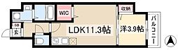 グランソレイユ大須白川 1LDKの間取図画像