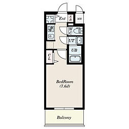 S-RESIDENCE上飯田駅前 1Kの間取図画像