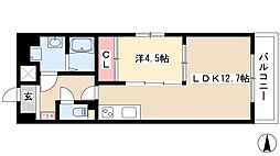 GRANDUKE東別院 1LDKの間取図画像