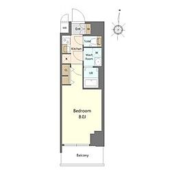 S-RESIDENCE高岳bresa(ブレサ) 1Kの間取図画像