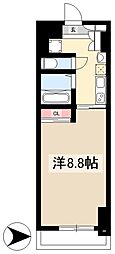 HF久屋大通レジデンス 1Kの間取図画像