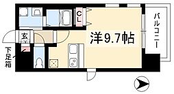 プレサンス新栄デコール ワンルームの間取図画像