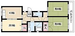 エクセル寿 3Kの間取図画像