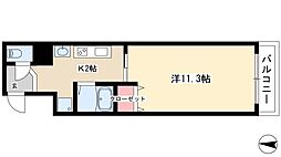クレスト名駅西 1Kの間取図画像