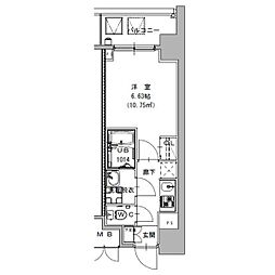 S-RESIDENCE植田asolea(アソレア) 1Kの間取図画像