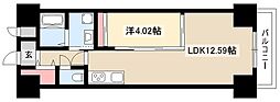 Primal千種stelo 1LDKの間取図画像