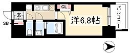 プレサンス大曽根駅前ファースト 1Kの間取図画像