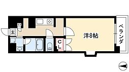 シテイライフ池下駅前 1Kの間取図画像