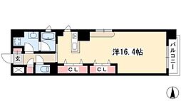 エピュレ ワンルームの間取図画像