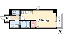 BLOOMLIFE八田駅前 1Kの間取図画像