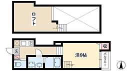 フレグラントオリーブ名城公園 1Kの間取図画像