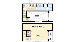 ロレイアム 1Kの間取図画像