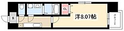 マリオン千代田 1Kの間取図画像