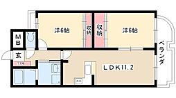 SOAR 2LDKの間取図画像