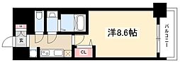 プレサンス大須観音ディオ 1Kの間取図画像