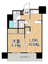 REGALO大津なぎさ公園 1LDKの間取図画像
