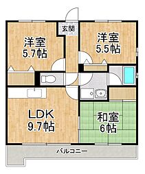 メゾンファミーユ 3LDKの間取図画像