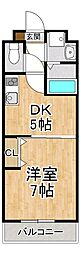 フレンドリーハウス匠大津逢坂 1DKの間取図画像