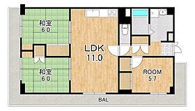 ルネ大津1号棟  ｜ 滋賀県大津市におの浜２丁目（賃貸マンション3LDK・3階・71.50㎡） その2