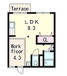 西矢倉ハイツA棟 1階