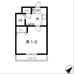 ワンルーム草津西矢倉 1階/-