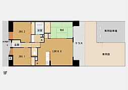 ワイズグラン舞鶴 3LDKの間取図画像