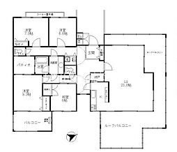 平塚ガーデンホームズ2号棟 4LDKの間取図画像