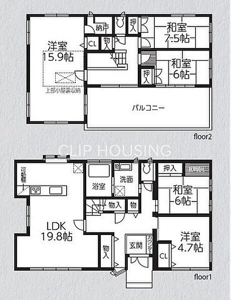 間取りを拡大表示