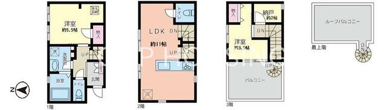 間取り 茅ヶ崎市中海岸3丁目 中古戸建