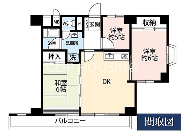 間取りを拡大表示