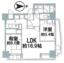 藤和シティコープ湘南平塚 2LDKの間取図画像