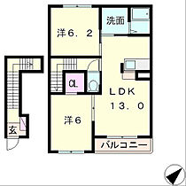 リヴェールコモド  ｜ 滋賀県東近江市沖野３丁目（賃貸アパート2LDK・2階・64.00㎡） その2