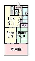 滋賀県東近江市札の辻２丁目（賃貸アパート2LDK・1階・44.88㎡） その2