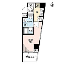 プレール・ドゥーク横濱紅葉坂 703 ｜ 神奈川県横浜市西区戸部町1丁目9-3（賃貸マンション1K・7階・21.71㎡） その2