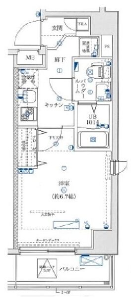 プレスト武蔵小杉 3F｜神奈川県川崎市中原区上丸子山王町2丁目(賃貸マンション1K・3階・22.73㎡)の写真 その2