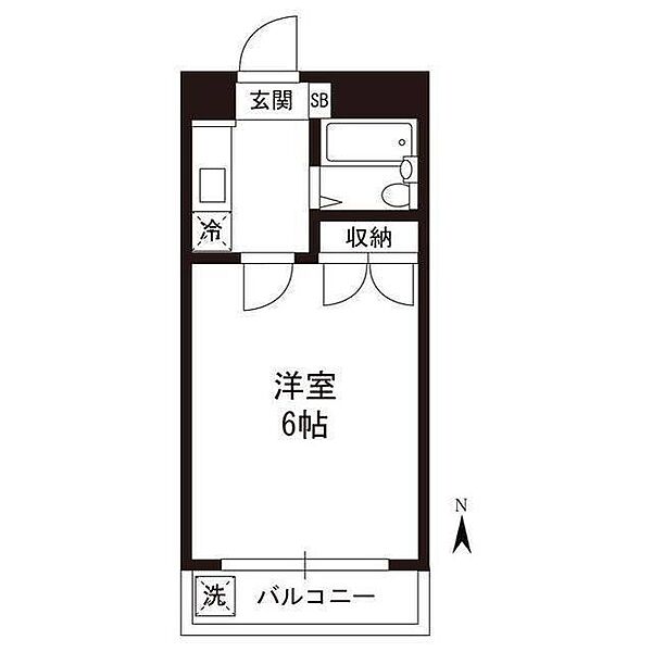ハイムグリンディル 402｜東京都江戸川区中葛西(賃貸アパート1K・4階・21.00㎡)の写真 その2