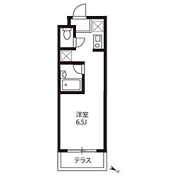 グレースシャトル ワンルームの間取図画像