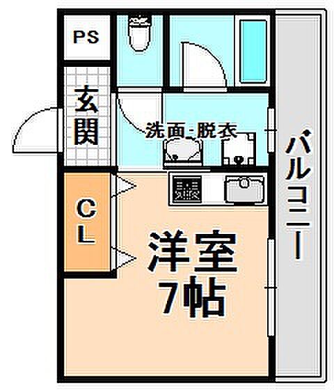 デューＮ・Ｈ新伊丹 ｜兵庫県伊丹市梅ノ木2丁目(賃貸マンション1R・3階・25.00㎡)の写真 その2