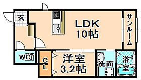 ルナファータI  ｜ 兵庫県伊丹市大野2丁目（賃貸アパート1LDK・1階・36.22㎡） その2