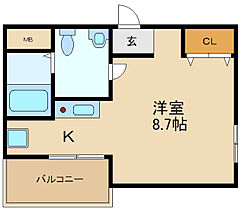 エスペランサ伊丹  ｜ 兵庫県伊丹市梅ノ木6丁目（賃貸マンション1K・1階・21.08㎡） その2